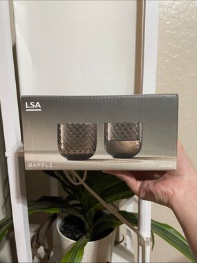 LSA Dapple Tumbler Pair in Earth Brown